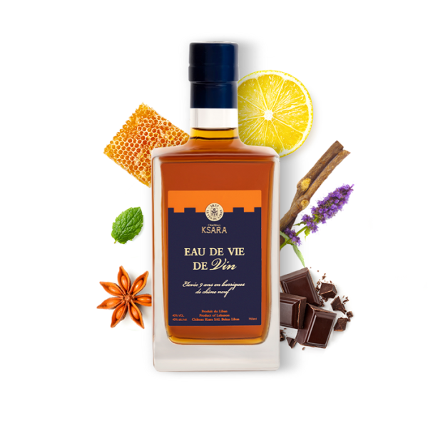 Eau de vie, Château Ksara, Eau-de-Vie, 40 degrés – 4 cl